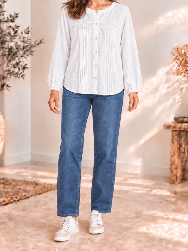 Blouse plissée