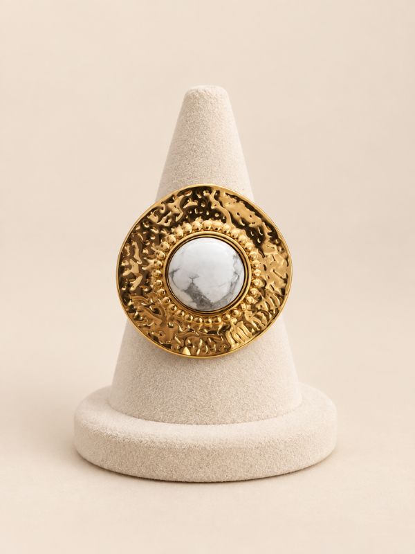 Bague Soleil de Howlite