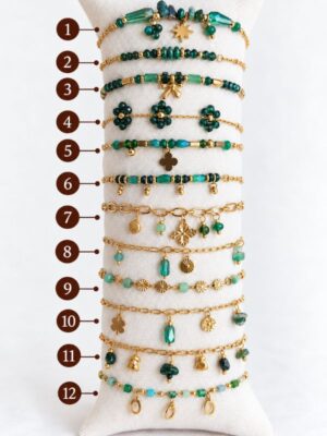 Bracelet fin vert