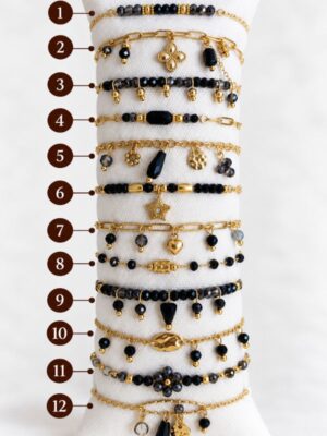 Bracelet fin noir
