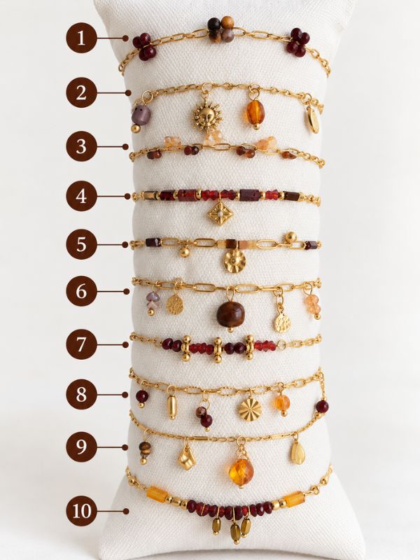 Bracelet fin marron